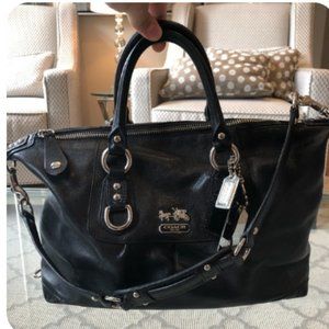 Coach Madison Sabrina Black Hobo Satchel Purse
